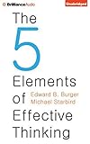 The Five Elements Of Effective Thinking By Burger, Edward B., Starbird, Michael (October 14, 2014) Audio Cd The Five Elements Of Effective Thinking By Burger, Edward B., Starbird, Michael (October 14, 2014) Audio Cd