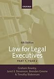 Law For Legal Executives: Year 2 Pt.1